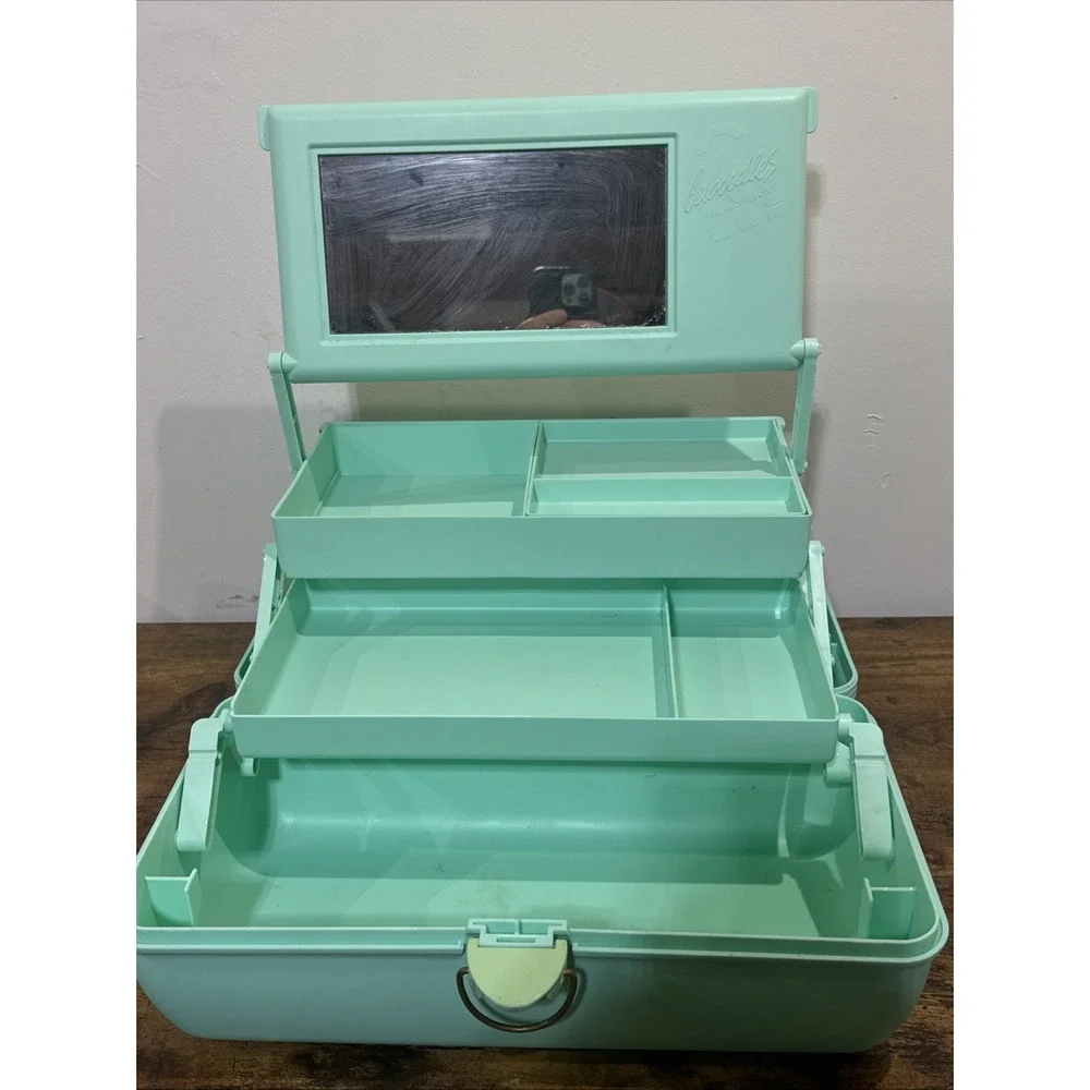 Caboodles of California Vtg Teal Large 15